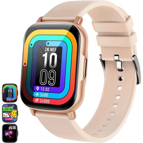 Smartwatch 1.7 inch Fitness Tracker with Heart Rate for Women Men Kids - Picture 1 of 14